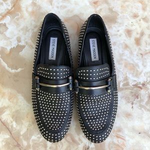 steve madden studded loafers